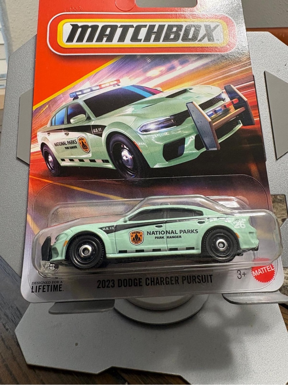 Matchbox 2023 Dodge Charger Pursuit - Mint Green National Parks Patrol